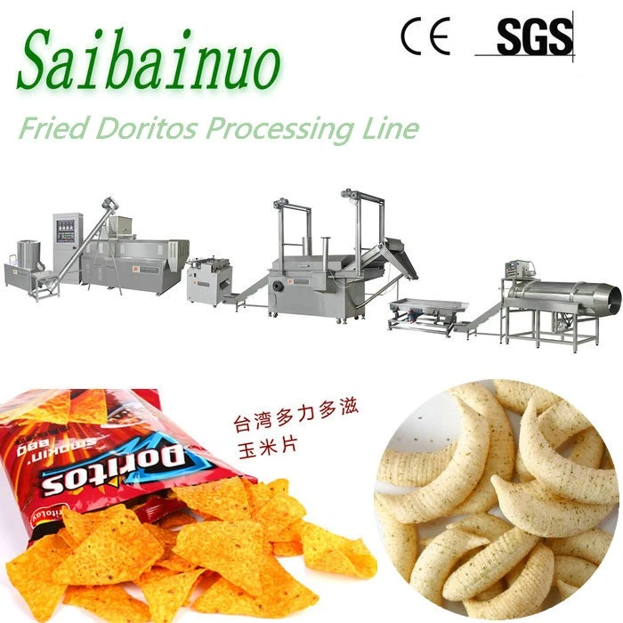 Fried Snacks Doritos Tortilla Corn Chips Machine